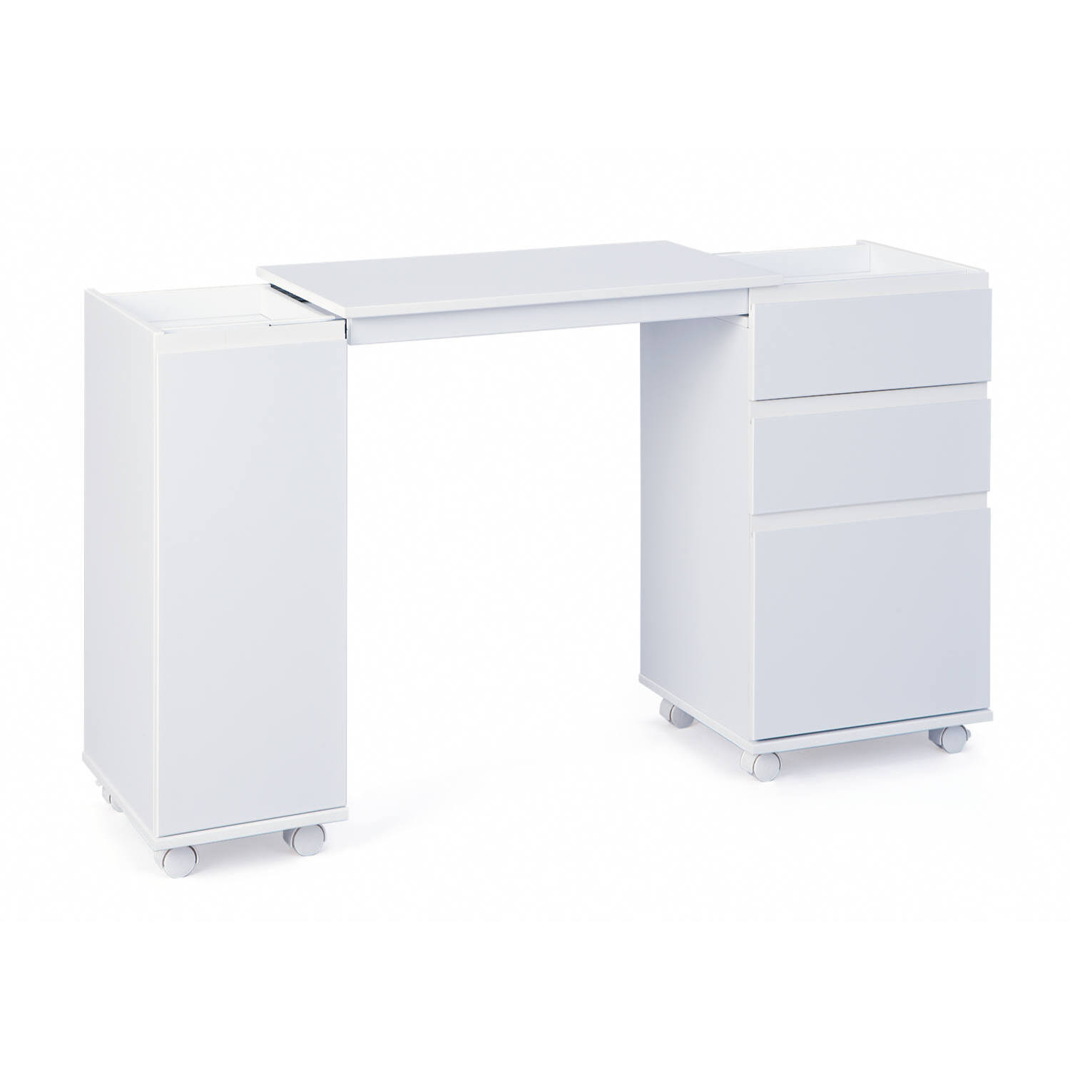 Armadio/scrivania estensibile, 66 x 36 x 72, Bianco