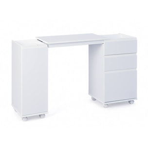 Armadio/scrivania estensibile, 66 x 36 x 72, Bianco