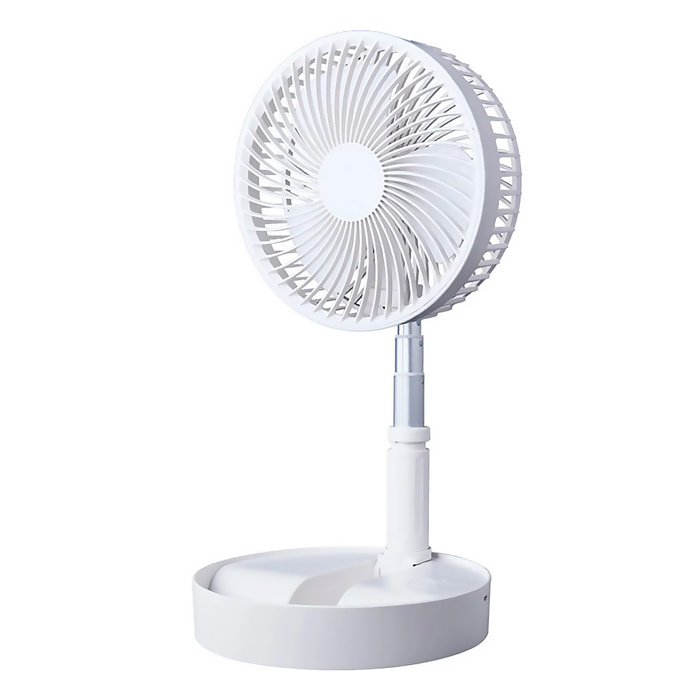 DAM Ventilatore pieghevole ed estensibile 100 cm Colore: Bianco