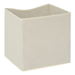 Boîte Mix'n Modul 31x31cm beige tissu et carton