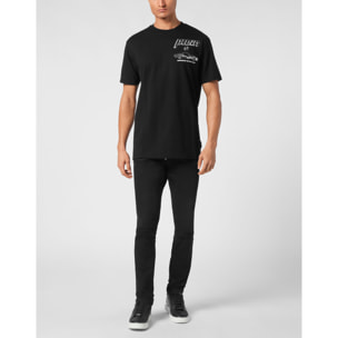 PHILIPP PLEIN Camiseta de cuello redondo y manga corta RACING