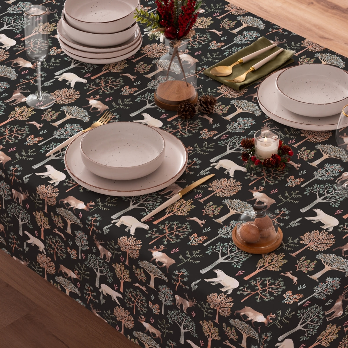 Mantel antimanchas ARTIC BLACK