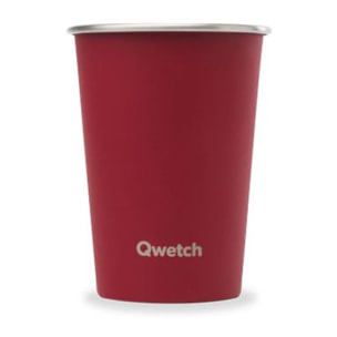 Gobelet QWETCH inox ONE Granite Rouge 300ml