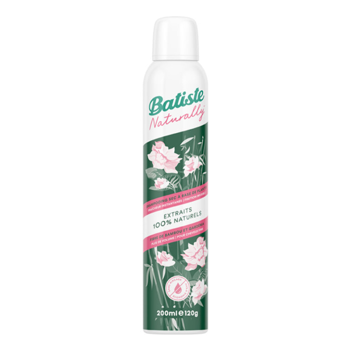 Pack de 3 - Batiste - Shampooing sec Naturally Bambou et Gardenia