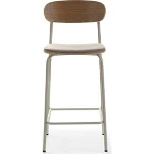 Lot de 2 tabourets de bar en tissu - SVALA