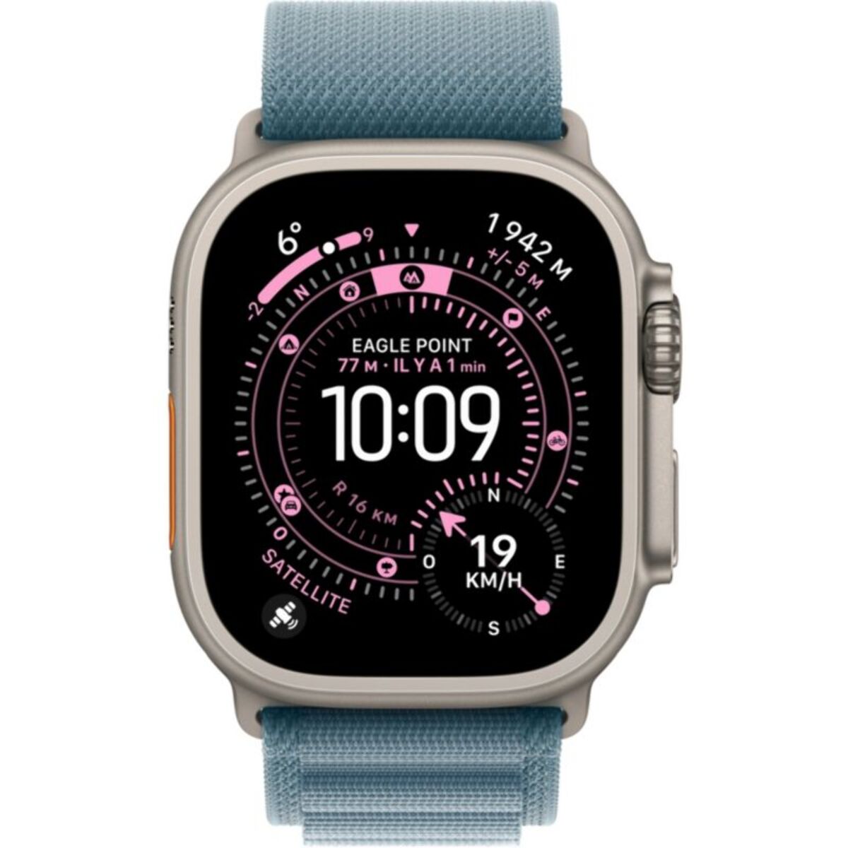 Bracelet APPLE 49 mm Small  Alpine bleu clair naturel
