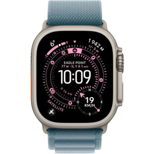 Bracelet APPLE 49 mm Small  Alpine bleu clair naturel