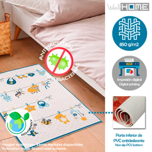 Alfombra infantil de Poliester estampada 60 x 100cm