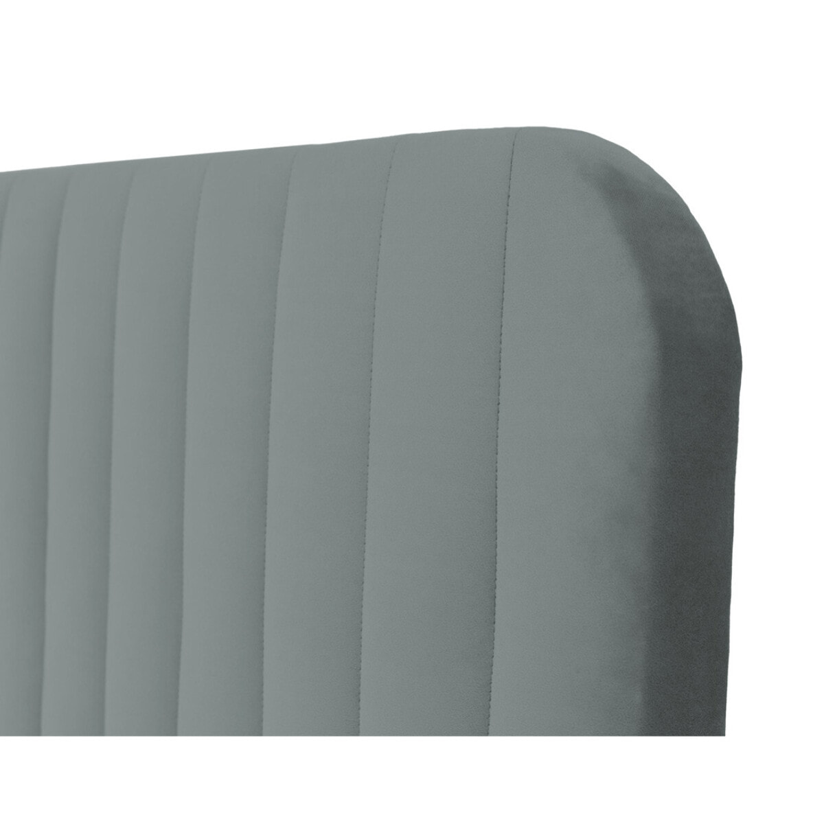 Stuart - lit coffre - 160x200 cm - sommier inclus - en velours - Gris Anthracite