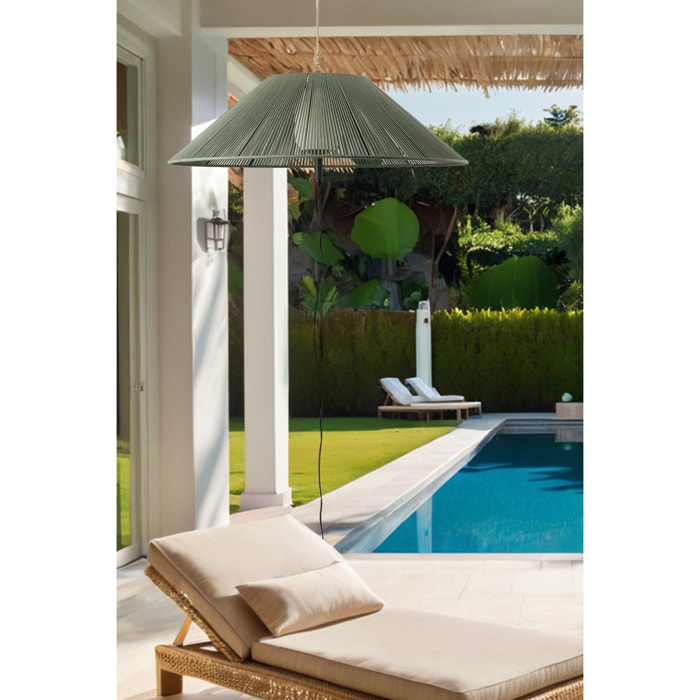 SAIGON OUT C100 Lámpara portátil y colgante verde oliva hole cap