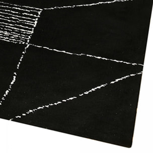 Tapis tufté à la main aux motifs géométriques