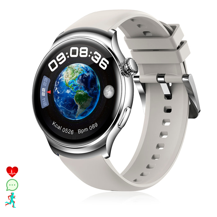 Smartwatch Z93 Pro con display AMOLED, monitor della salute, modalità sportive, temperatura corporea e chiamate bluetooth.