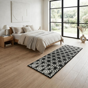 Tapis salon et chambre tissé motif géométrique JESI
