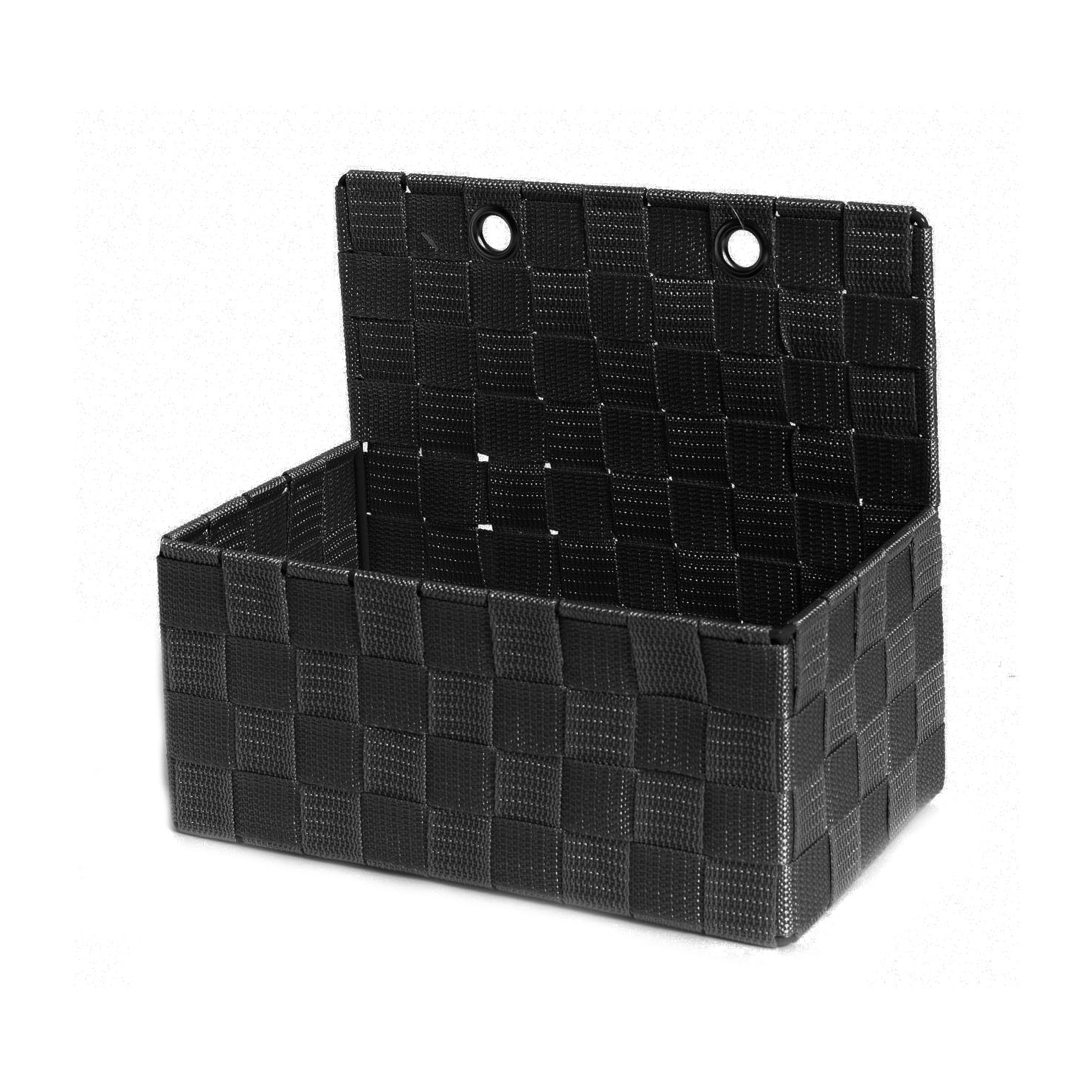 Contenitore Rattan 25*15*22 Nero