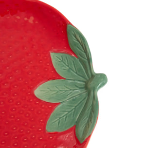Coupelle fraise Fruity 31x23cm rouge