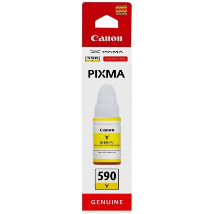 Cartouche d'encre CANON Bouteille d'Encre GI-490 Jaune (Yellow) PIXMA Série G - 0667C001