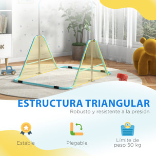 Barra de Gimnasia Artística, Barra Horizontal Plegable, Altura Ajustable, Equipo de Gimnasia para Entrenamiento en Casa, para Niños y Niñas, Azul Celeste