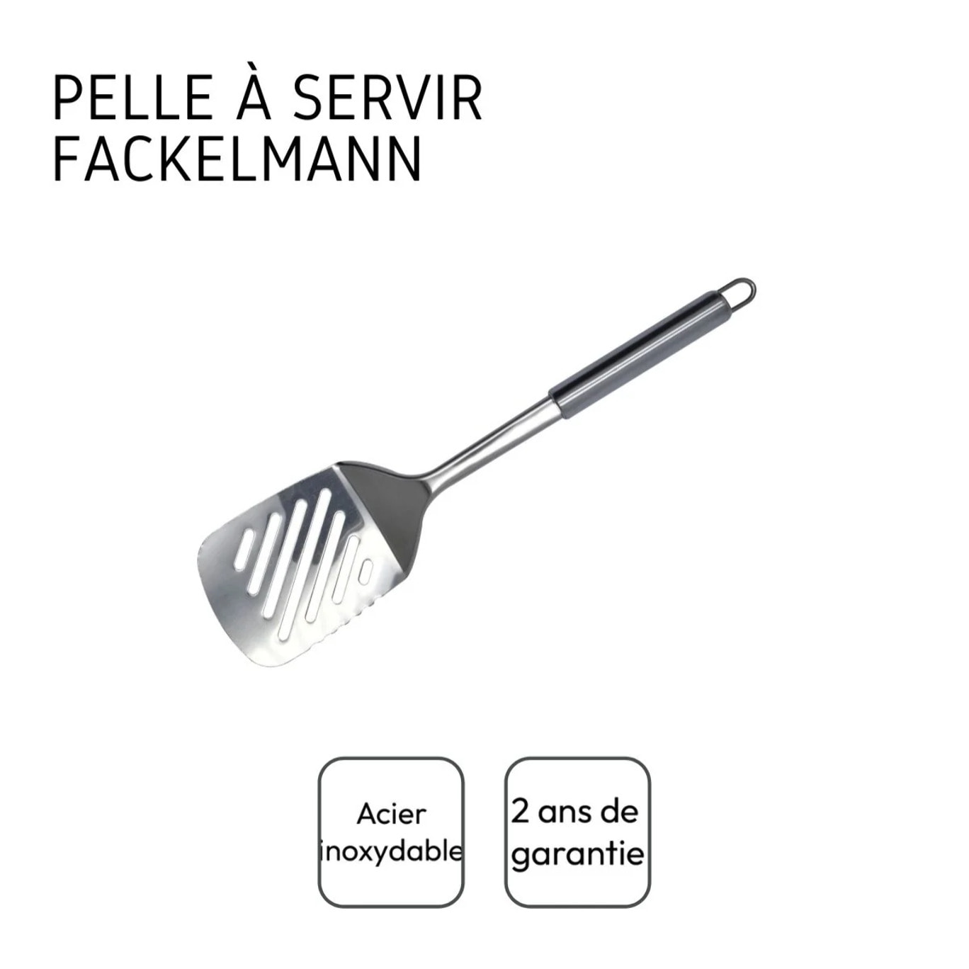 Set de 2 ustensiles de cuisine spatule de cuisine inox Fackelmann Elemental