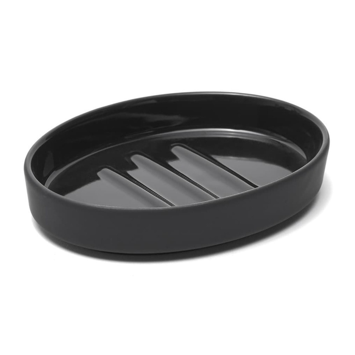 Evolution porte-savon en céramique, noir (SATDFEEL39CE)
