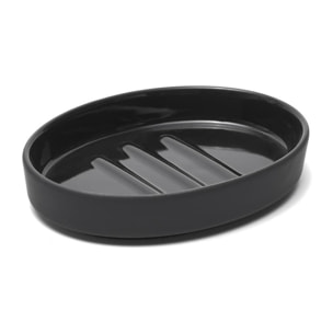 Evolution porte-savon en céramique, noir (SATDFEEL39CE)