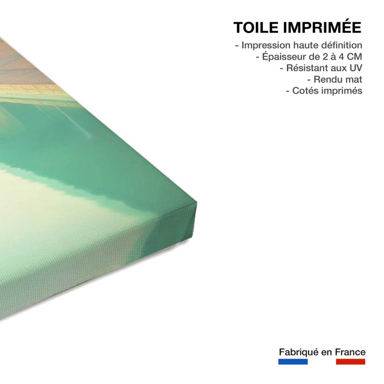 Tableau architecture piscine motel 66  Toile imprimée