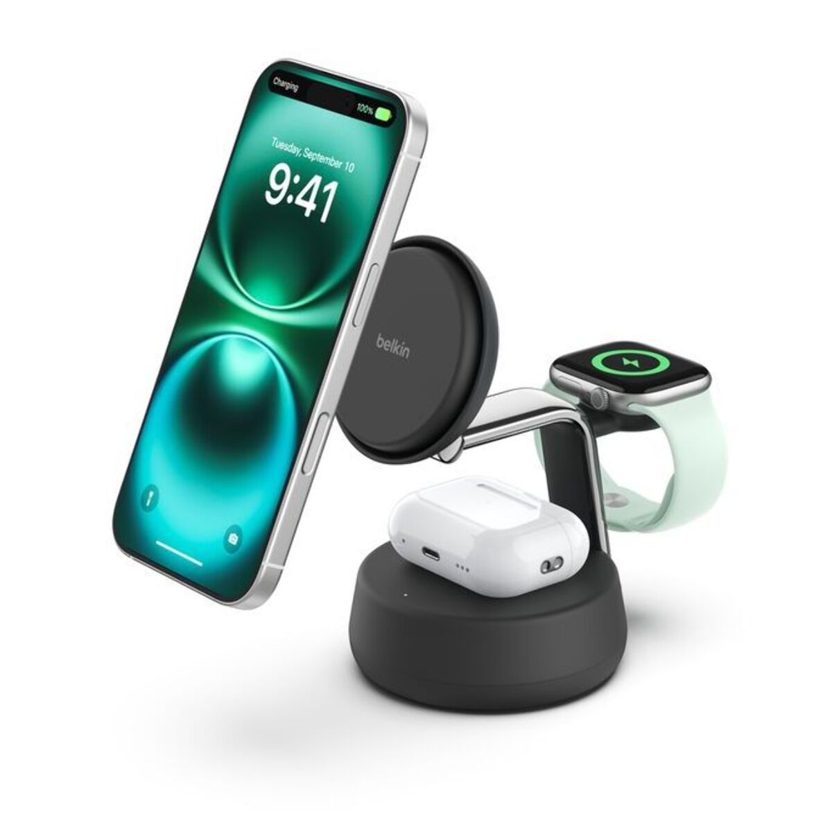 Station de charge BELKIN 3 en 1 gris