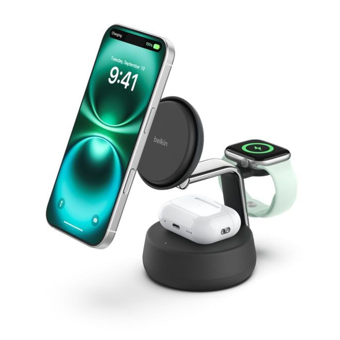 Station de charge BELKIN 3 en 1 gris