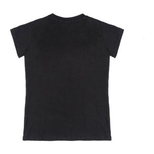 T-shirt da bambina a manica corta con stampa glitter Leone 1947 Gold