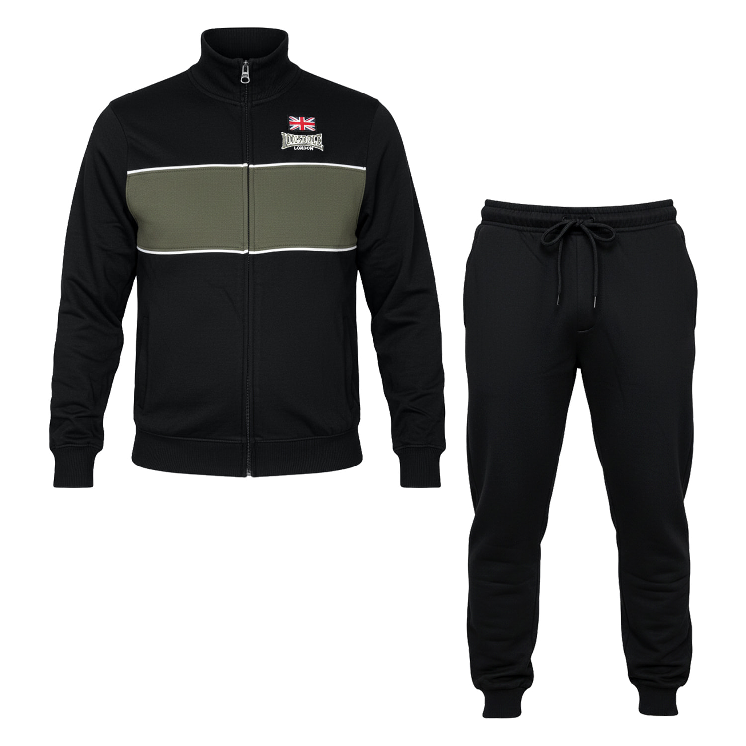 Tuta Uomo LONSDALE Cotone Felpato Zip