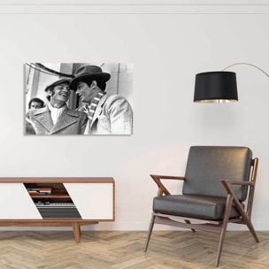 Tableau cinéma Belmondo et delon  Toile imprimée
