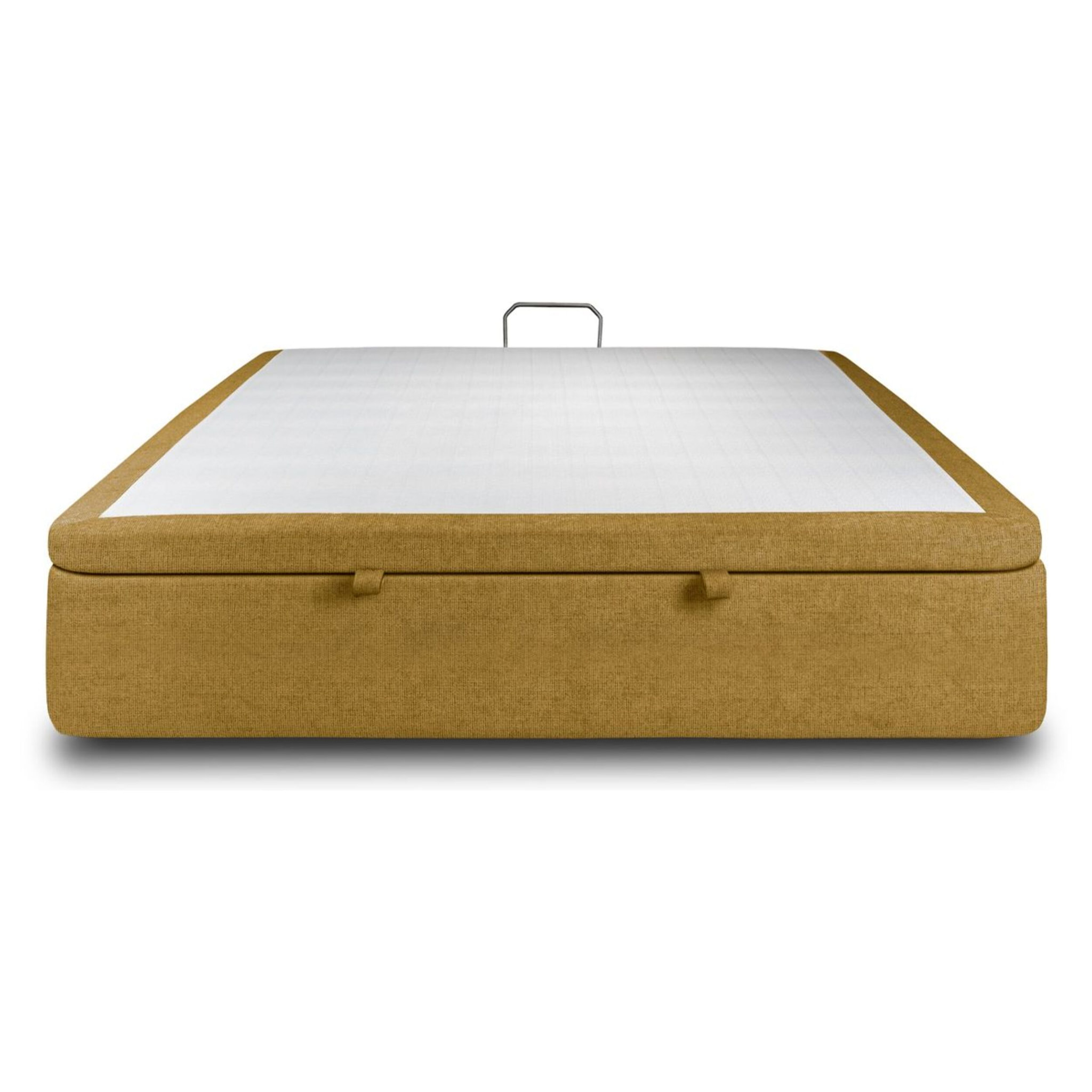 Sommier Coffre en toile nattée  - Grand coffre et ouverture facile - Montage rapide, adapté à tous les matelas - Hauteur Totale de 39cm - Finition soignée - 2 places
