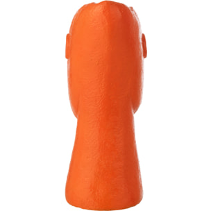 J-Line Vase Visage Extérieur - ciment - orange foncé