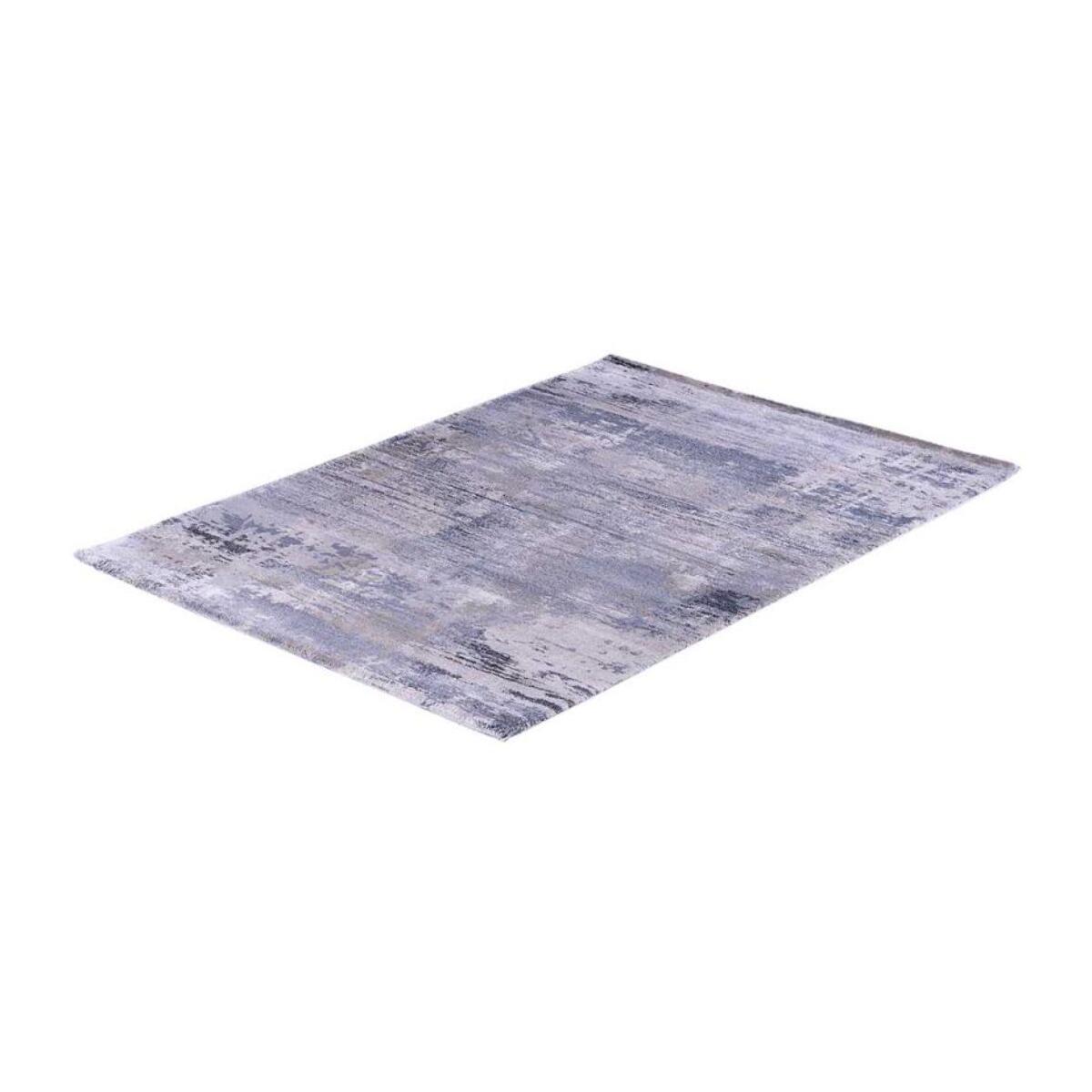 Tapis salon et chambre tissé motif faux uni GUJE