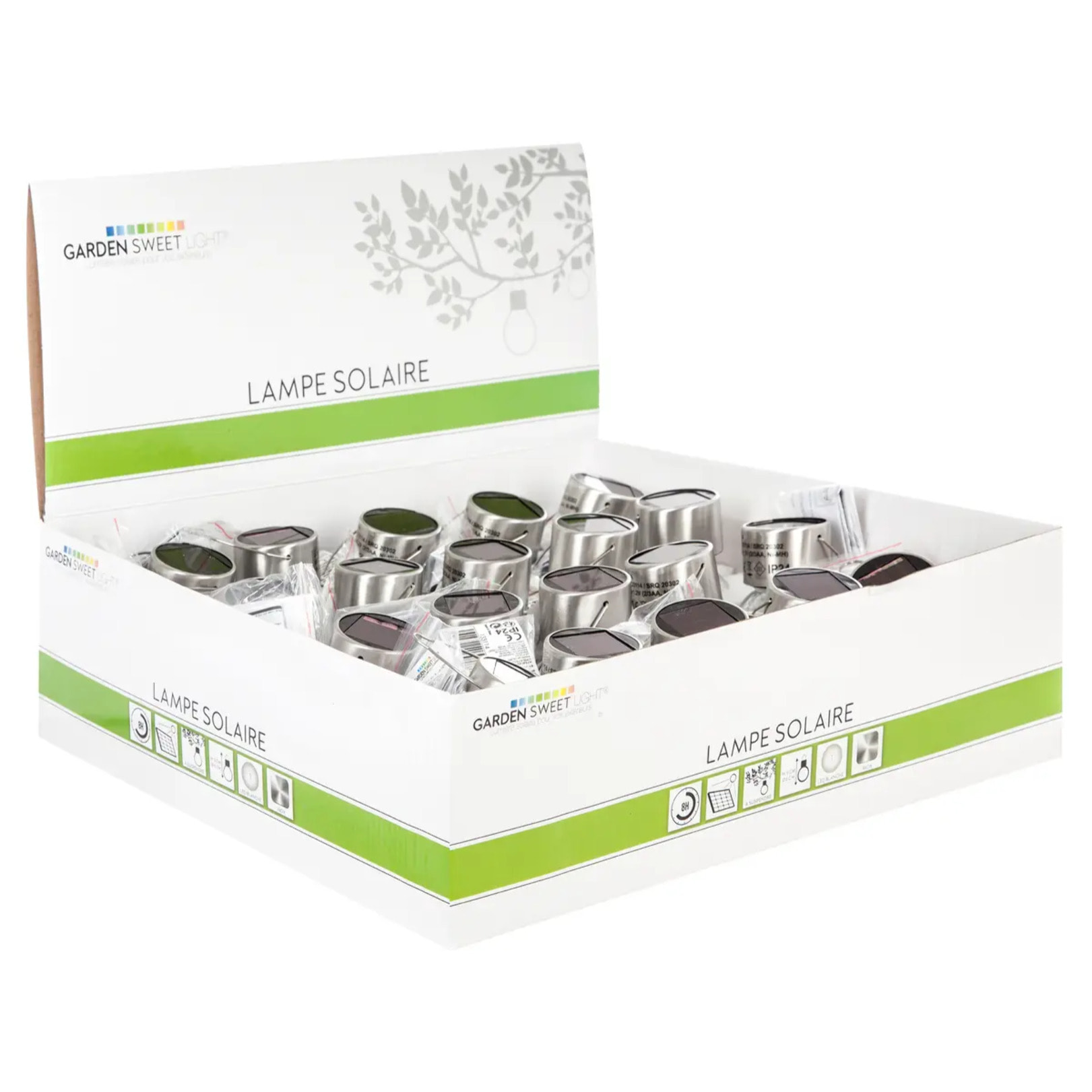 Suspension "Marty" verre argent D6cm