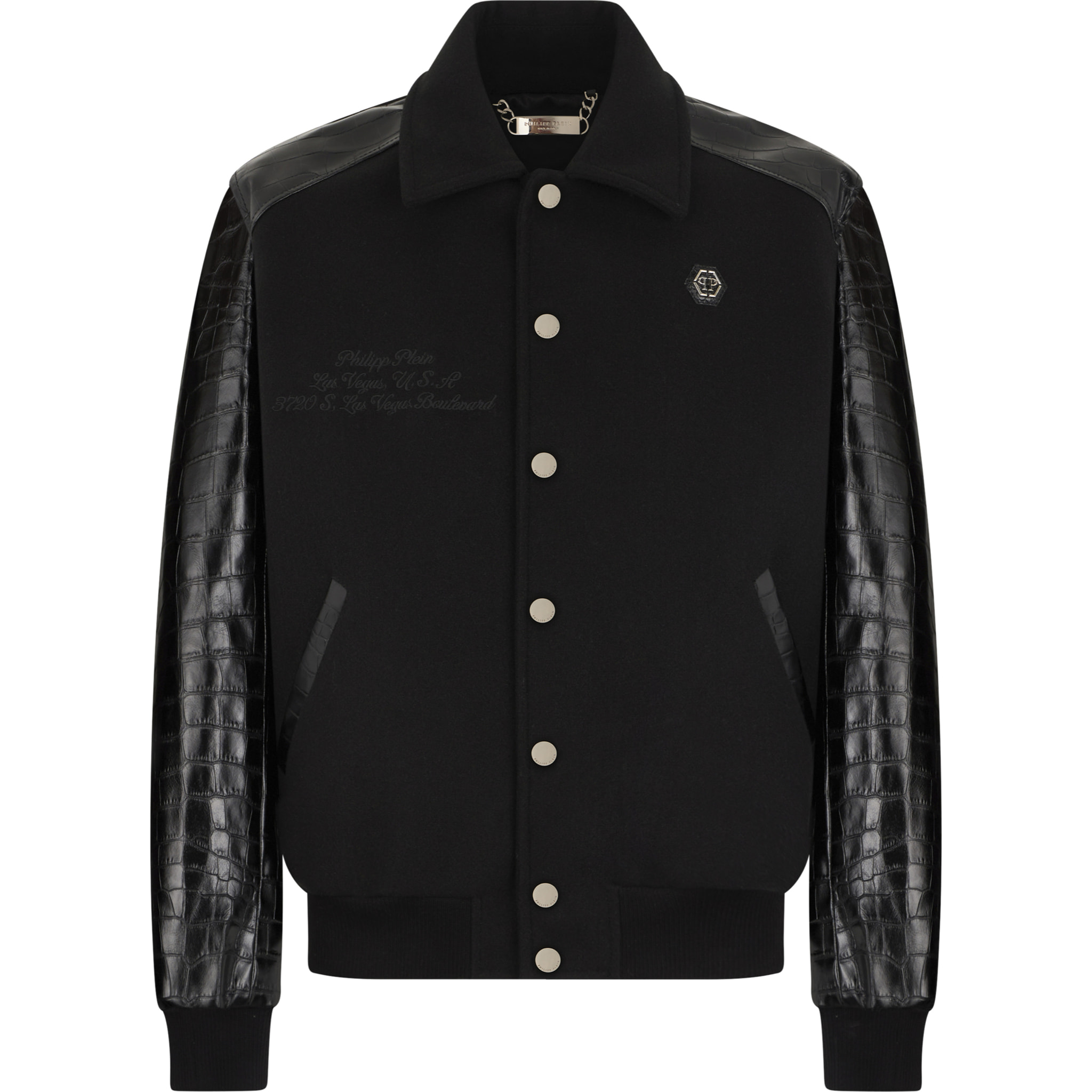 PHILIPP PLEIN Coster Jacket Cocco Sleeves & Shoulders