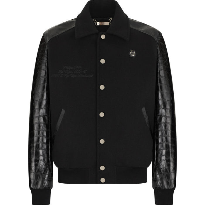 PHILIPP PLEIN Coster Jacket Cocco Sleeves & Shoulders