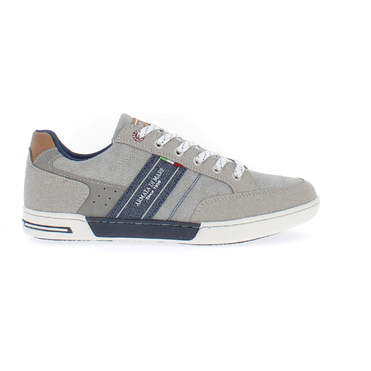 Armata di Mare Scarpe Uomo Sneakers Casual Stringate con Soletta Rimovibile in Memory Foam AMU SS23M308 Grey