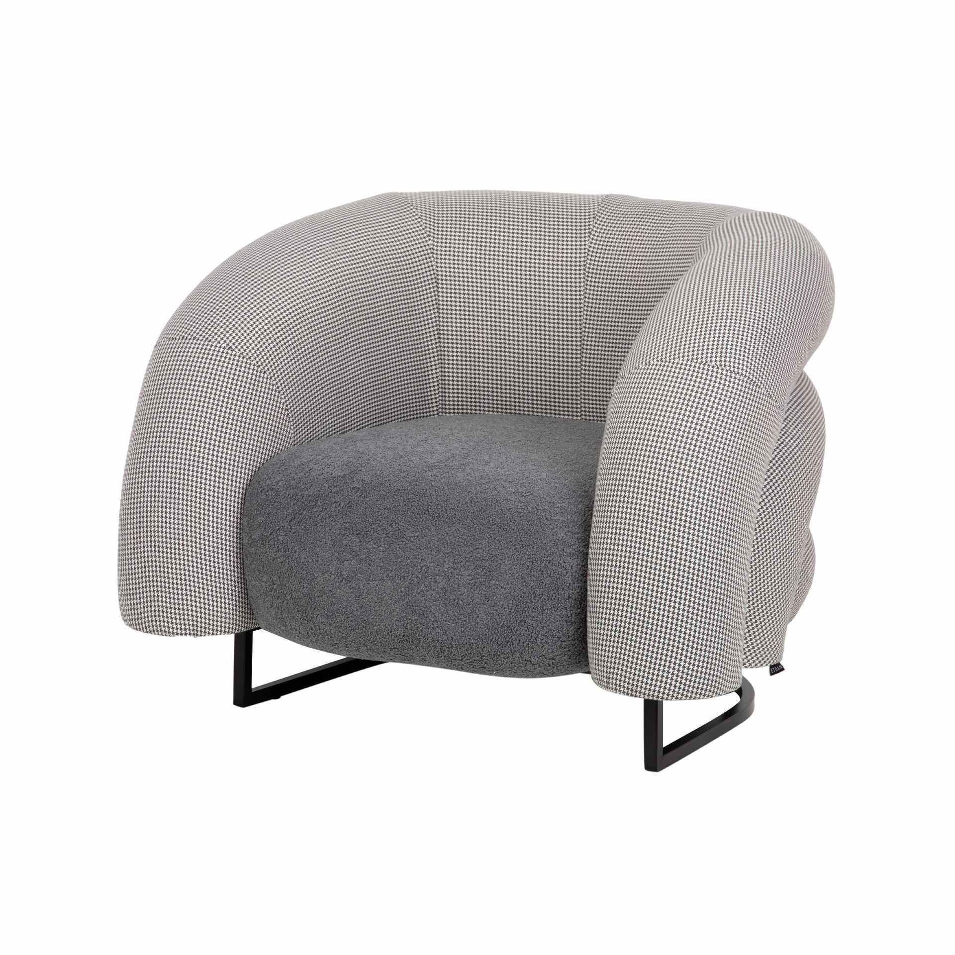 Sillon Tela Gris Hanko 89x85x74 Cm