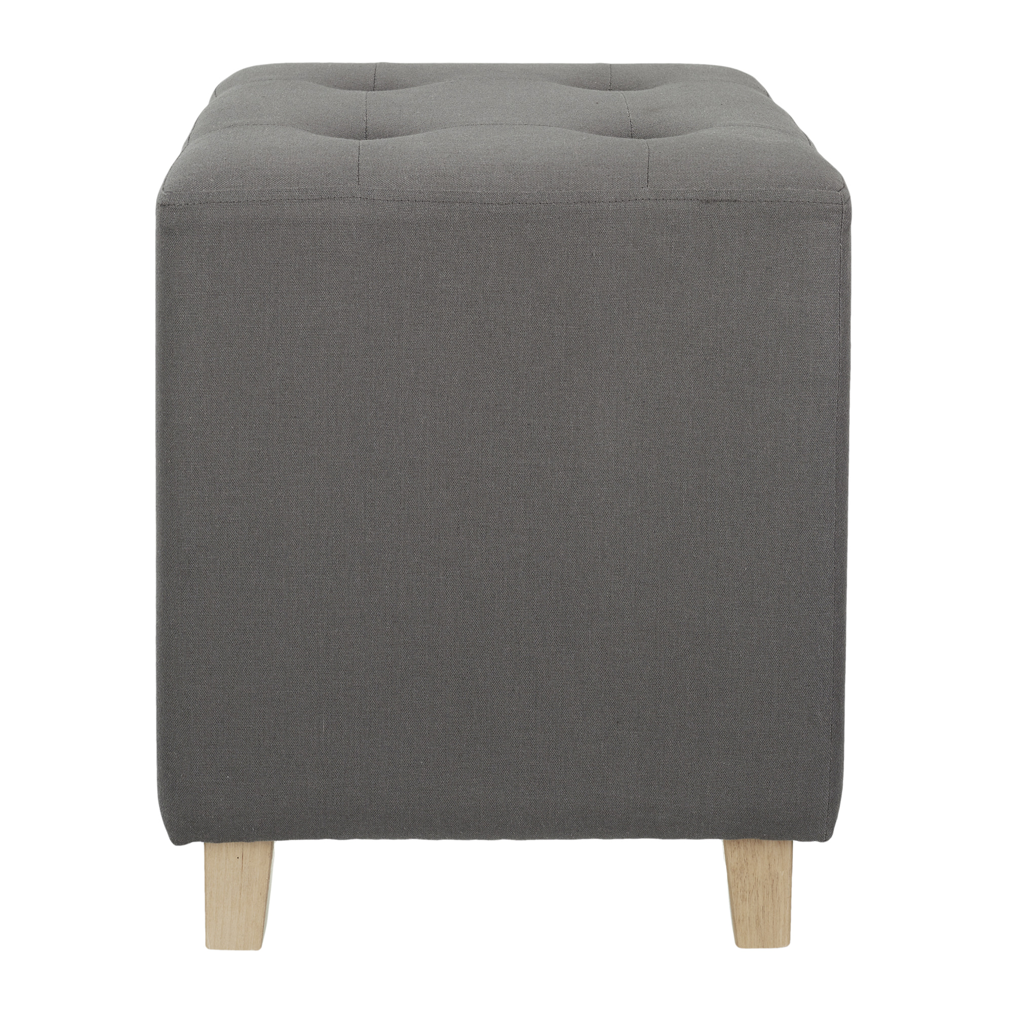 Pouf Carre Hippolyte Gris
