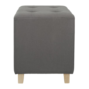 Pouf Carre Hippolyte Gris