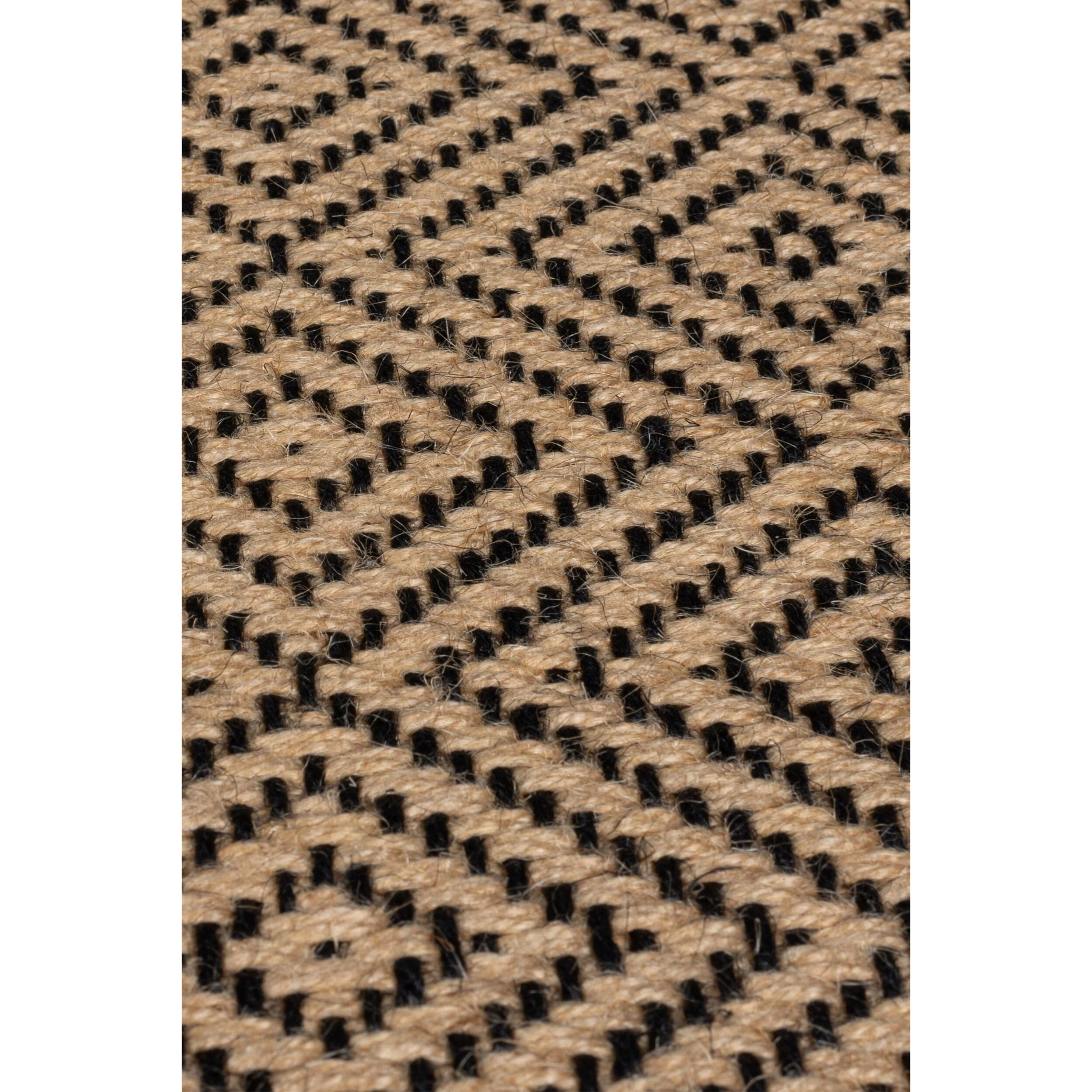 Tapis geometric en jute DIAMOND