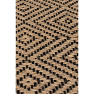 Tapis geometric en jute DIAMOND
