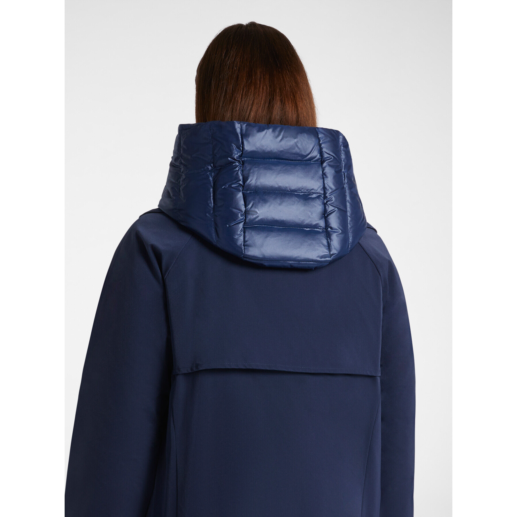 Elena Mirò - Parka scomponibile in nylon riciclato - Blu