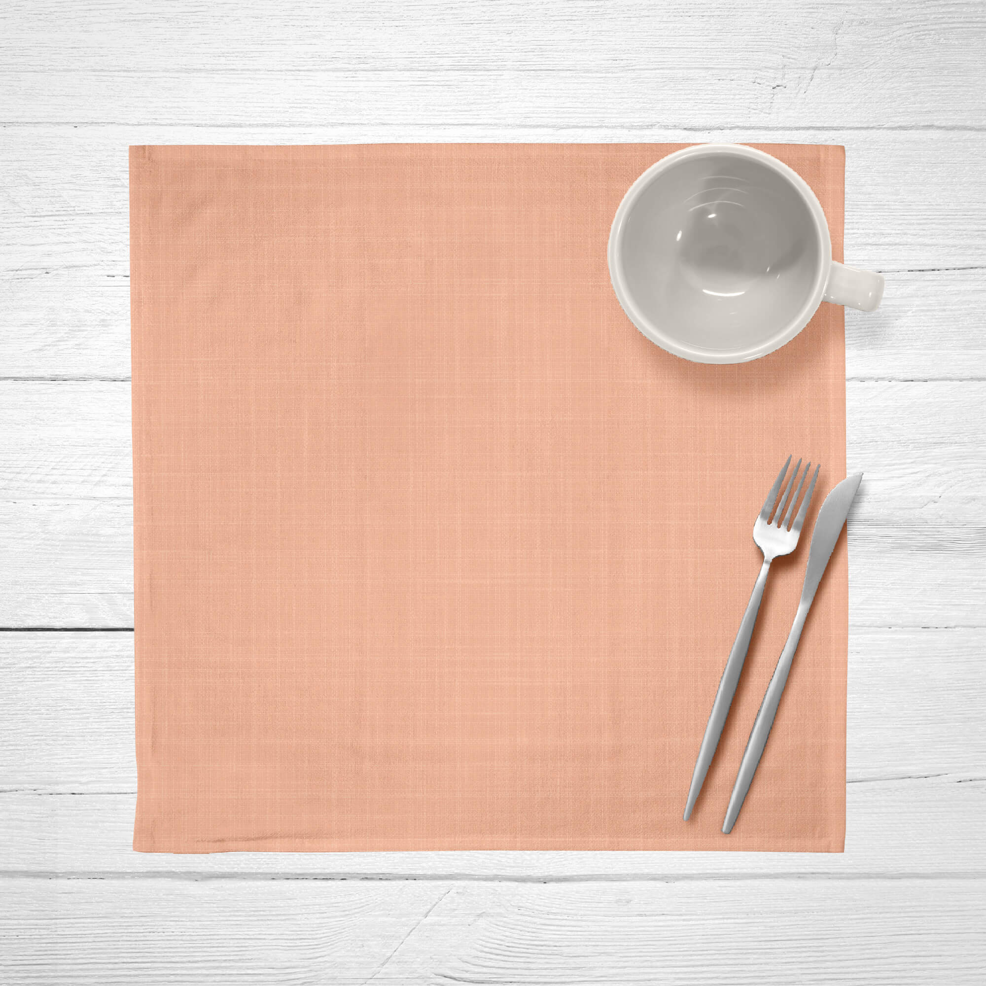 Pack de 2 serviettes 100% lin rose poussiéreux 50x50 cm