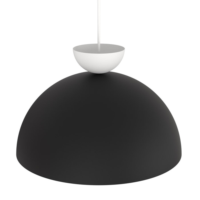 Lampada a sospensione LUNARO bicolore in acciaio