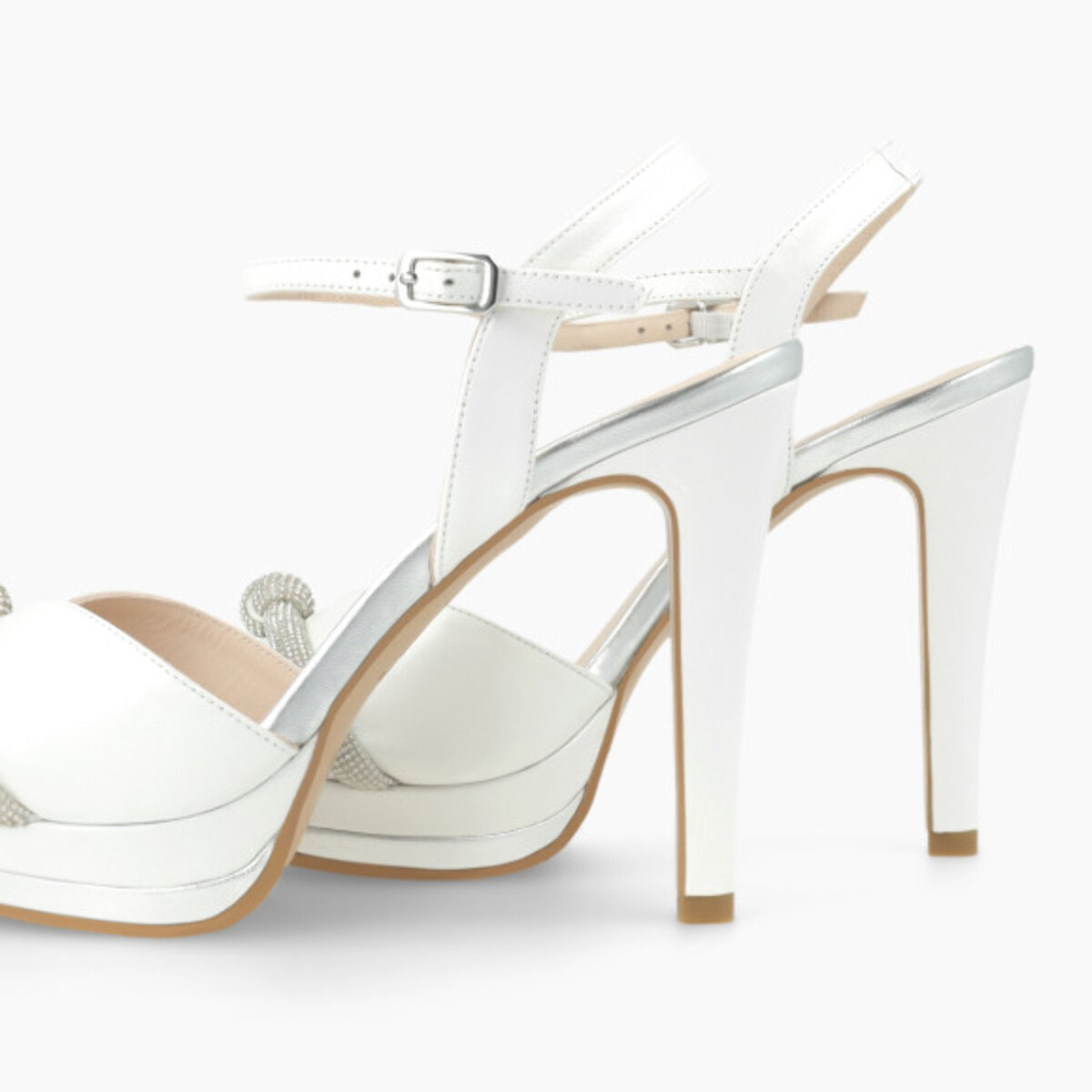 SANDALIAS DE NOVIA BLANCAS PASU