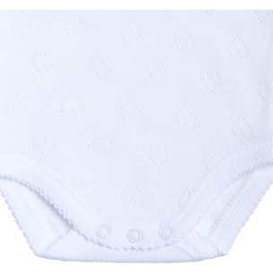 Body bebé tirantes finos calado corazón