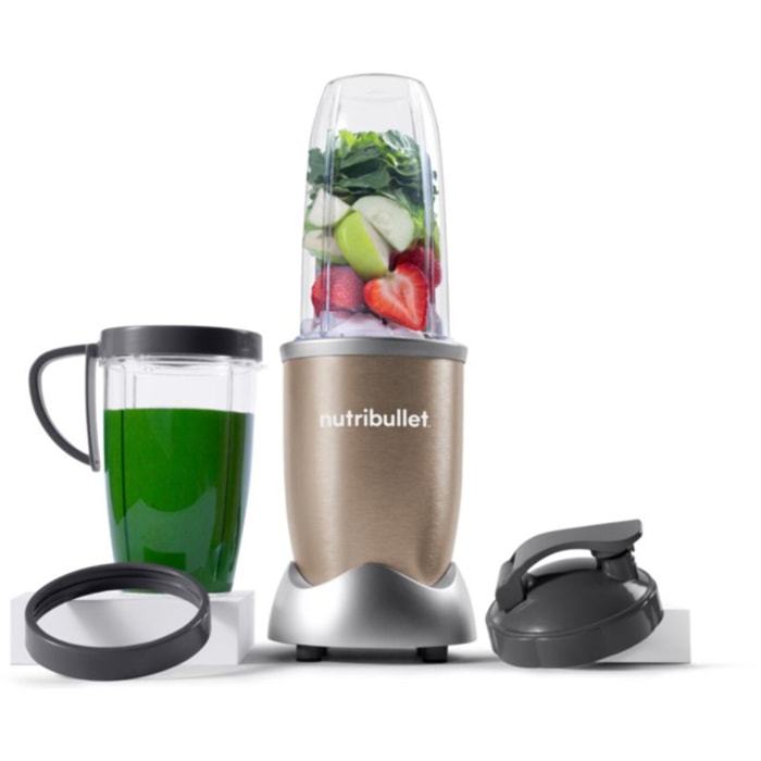 Blender NUTRIBULLET NB907CP Pro 900 champagne 3 accessoires