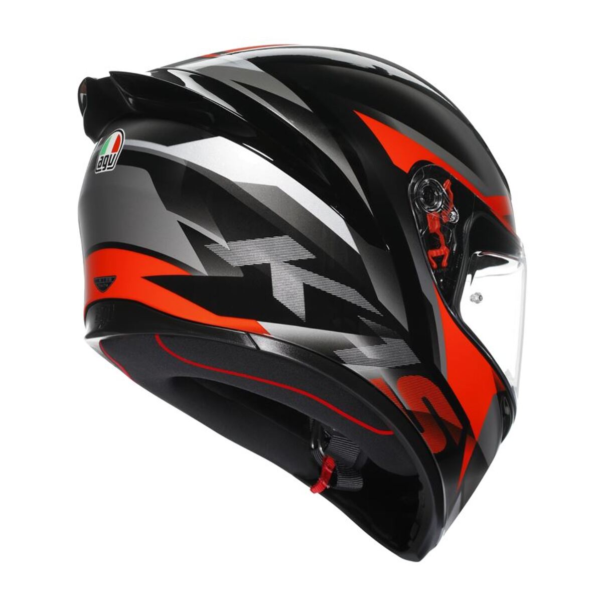 CASCO AGV K1S E2206 FASTLAP BLACK/GREY/RED