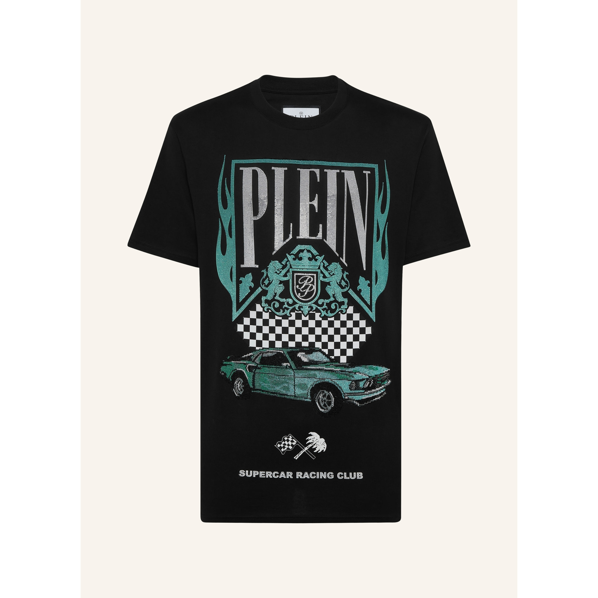 PHILIPP PLEIN T-Shirt Round Neck RACING